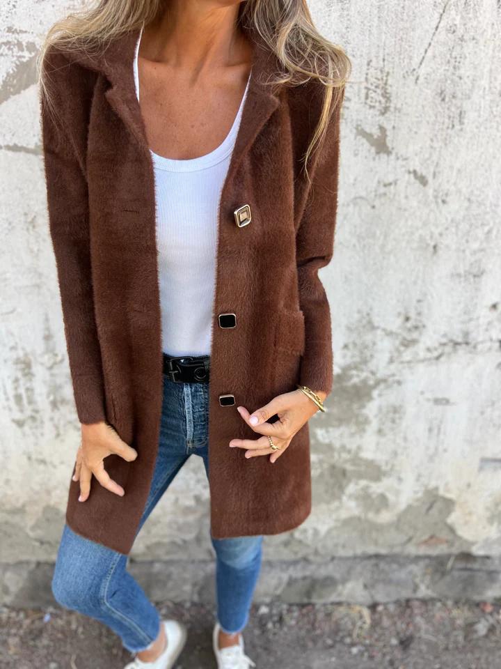 Elodie - Stilvoller Mantel mit Revers