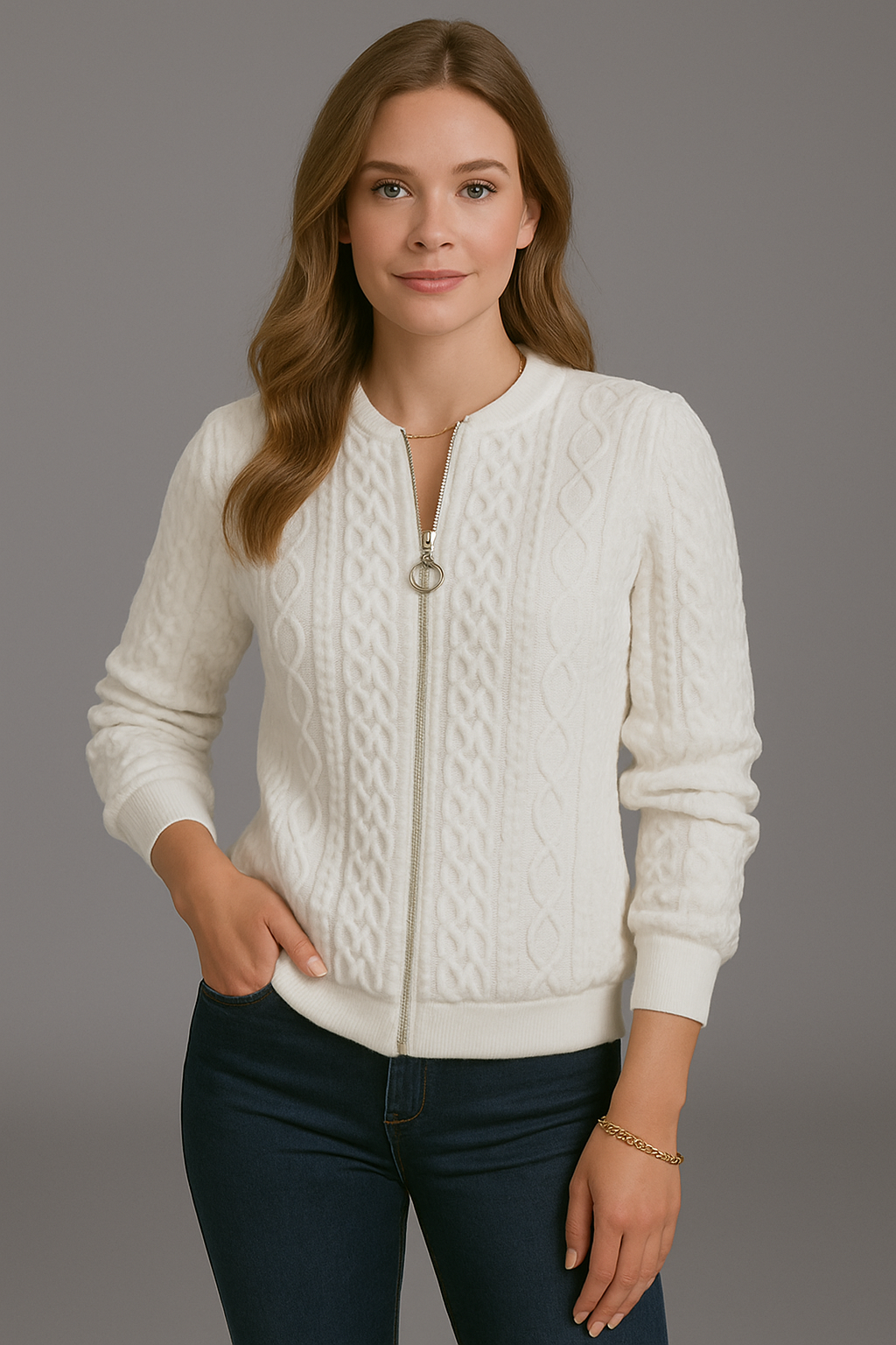 Gianna – Reißverschluss Pullover