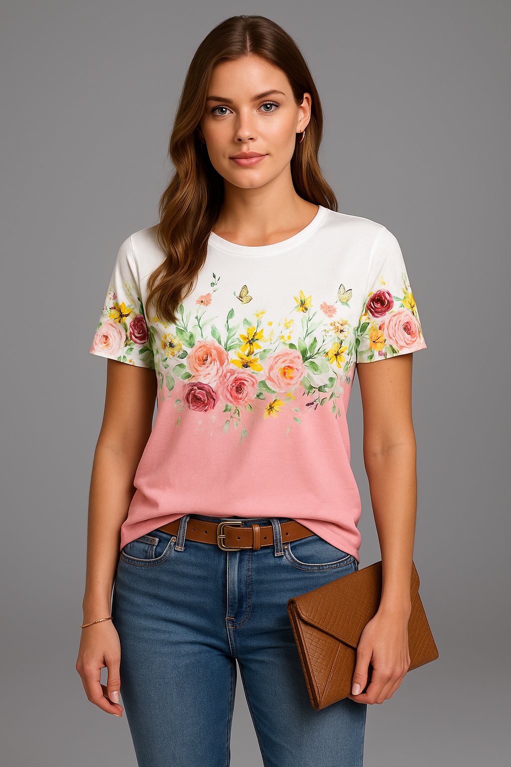 Rosalie – Blumen Shirt