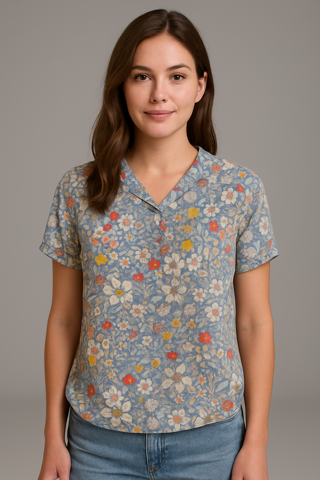 Elina – Floral Shirt
