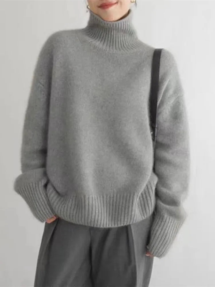 MONIKA – Pullover mit hohem Kragen