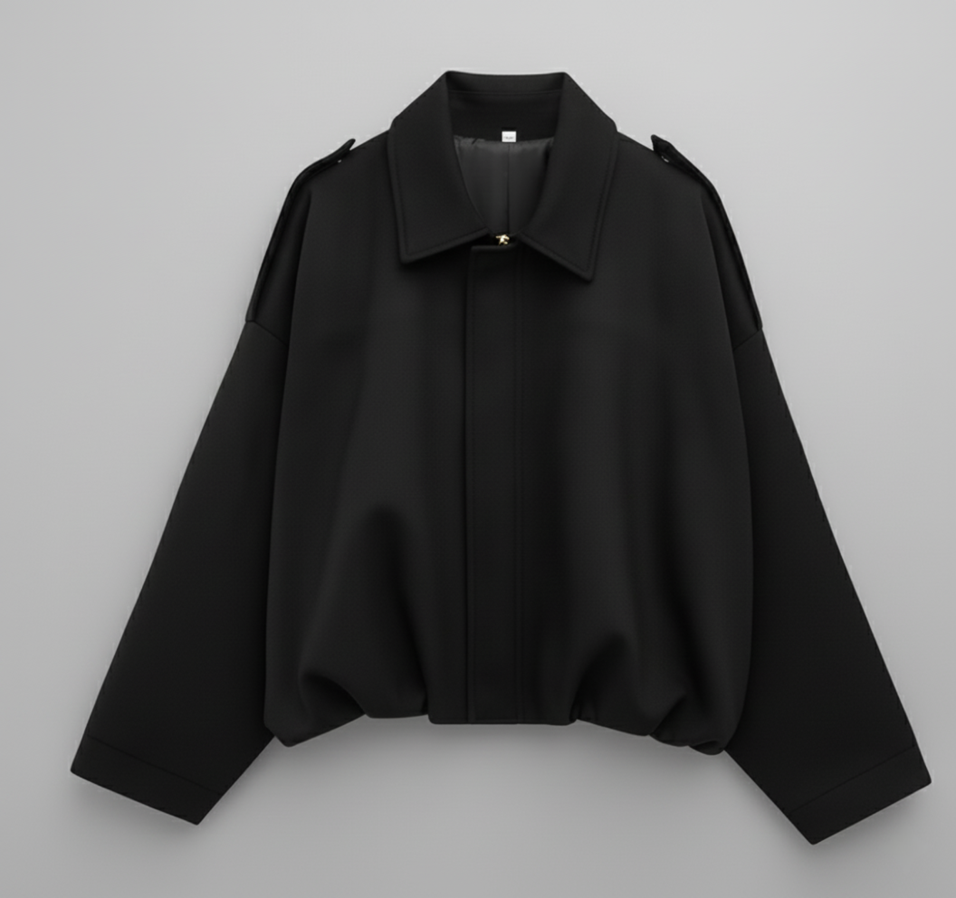 Lina – Oversize Wildleder Bomber