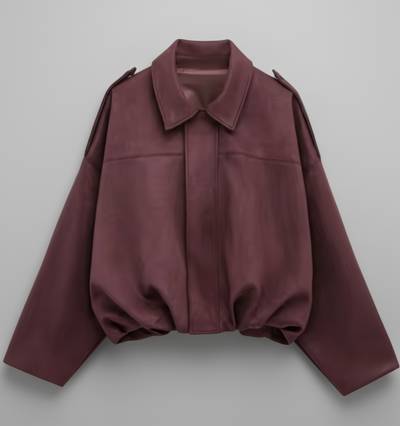 Lina – Oversize Wildleder Bomber