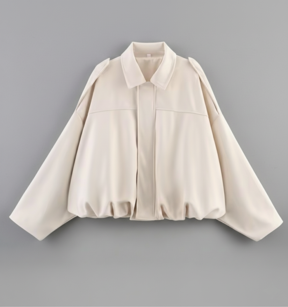 Lina – Oversize Wildleder Bomber