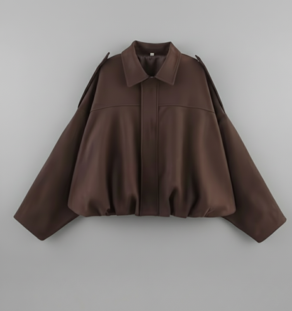 Lina – Oversize Wildleder Bomber