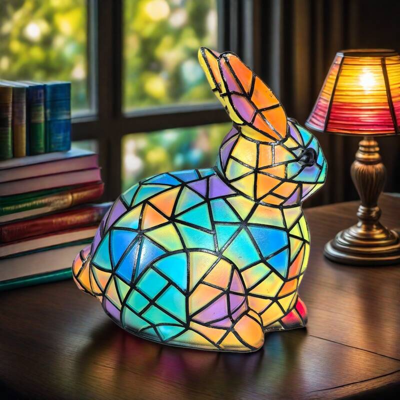 Lapinou – Magische bunte Glaslampe