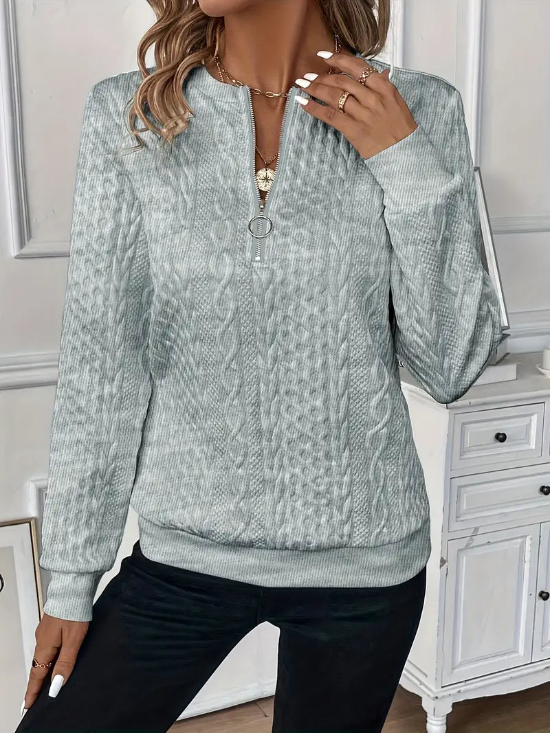 Gianna – Reißverschluss Pullover