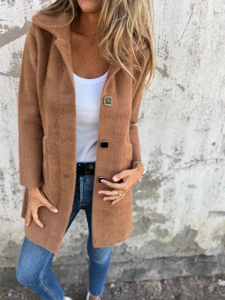 Elodie - Stilvoller Mantel mit Revers