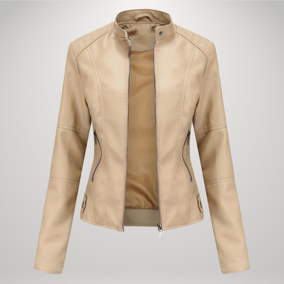 Elodie - Kunstleder Bikerjacke