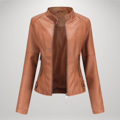 Elodie - Kunstleder Bikerjacke