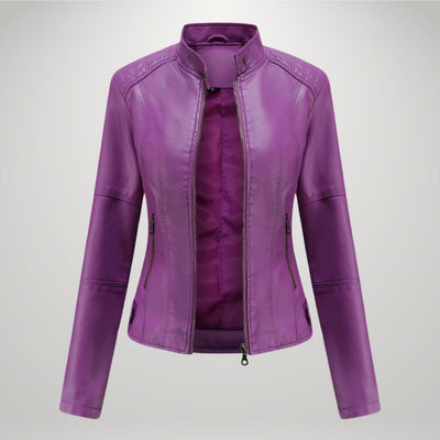 Elodie - Kunstleder Bikerjacke