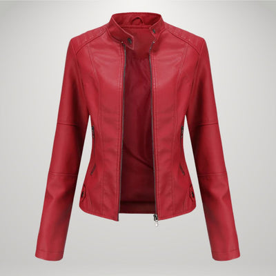 Elodie - Kunstleder Bikerjacke