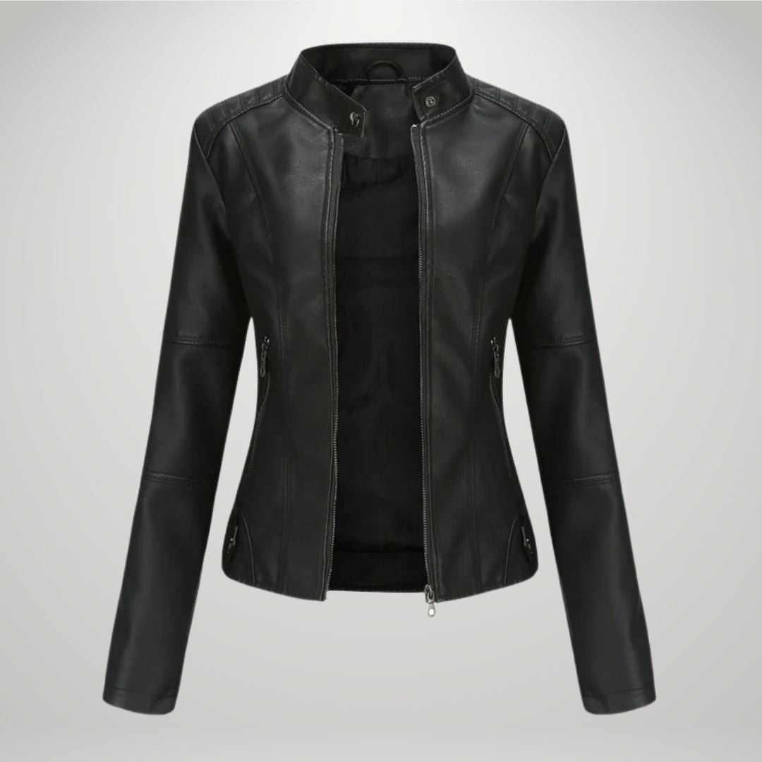 Elodie - Kunstleder Bikerjacke