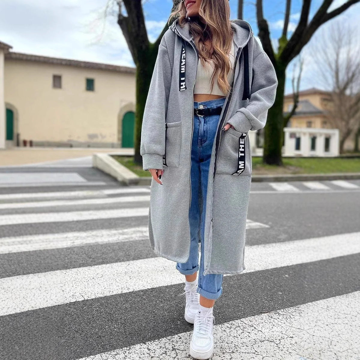 Anouk - Hoodie Mantel