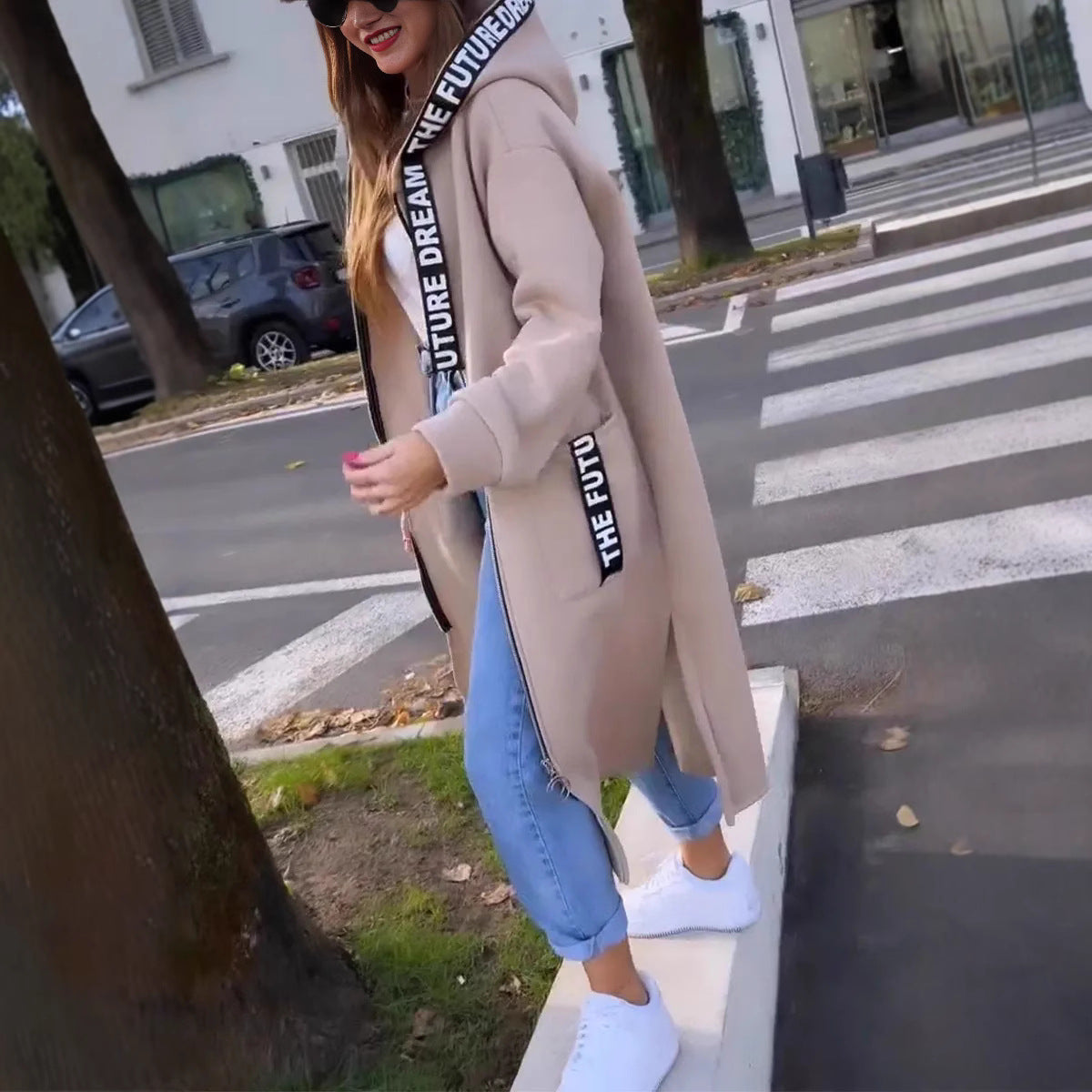 Anouk - Hoodie Mantel